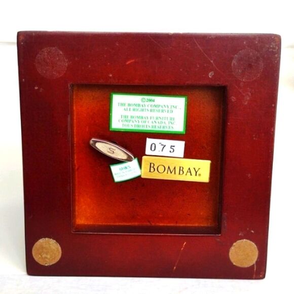 Bombay Company Musical Ring Jewelry Box with Inlaid Lid - Picture 8 of 11